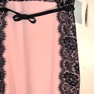 Pink Dress w/ Floral Lace
